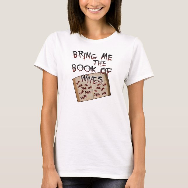 T-shirt Livro das esposas (Frente)