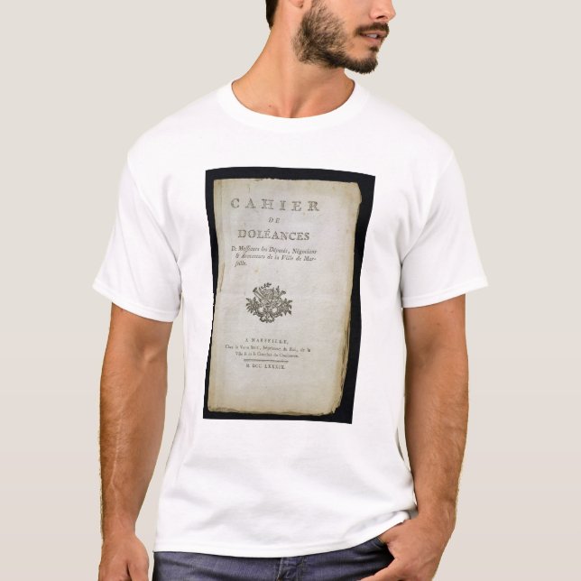 T-shirt Livro das queixas (Frente)