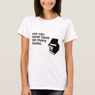T-shirt livros demais