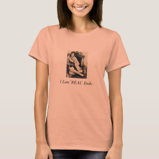 T-shirt Livros reais do amor do T das mulheres