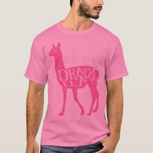 T-shirt Llama de Drama Rosa