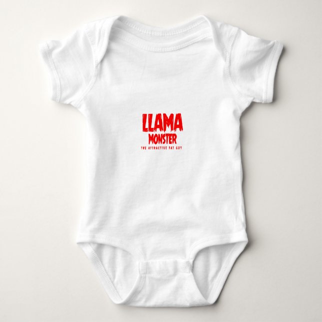 T-shirt Llama Monster Red Logo (Frente)
