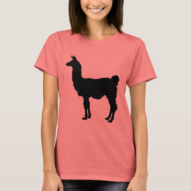 T-shirt Llama silhouette (Frente)