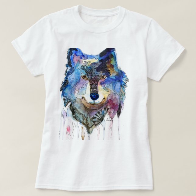 T-shirt lobo (Frente do Design)