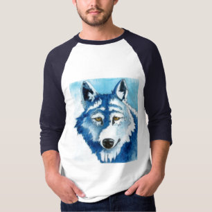 T-shirt lobo azul