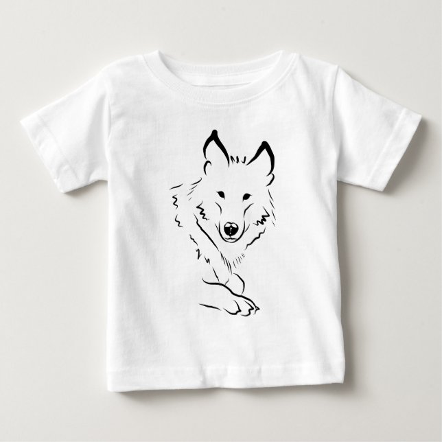 T-shirt Lobo branco (Frente)