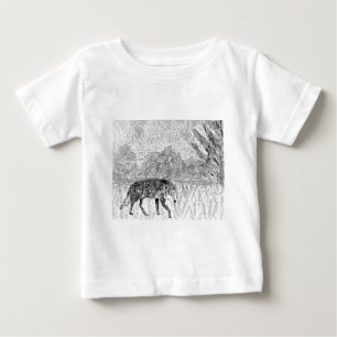 T-shirt Lobo Cinzento Animal Selvagem
