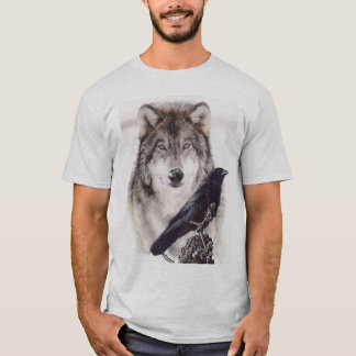 T-shirt lobo-corvo