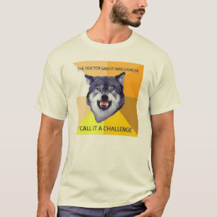 T-shirt Lobo da coragem no cancer