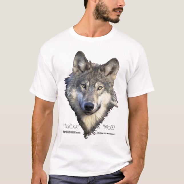 T-shirt Lobo de madeira (Frente)