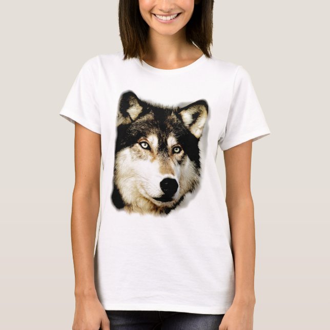 T-shirt Lobo Motivacional Único (Frente)