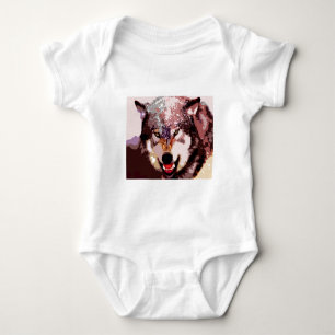 T-shirt Lobo na neve