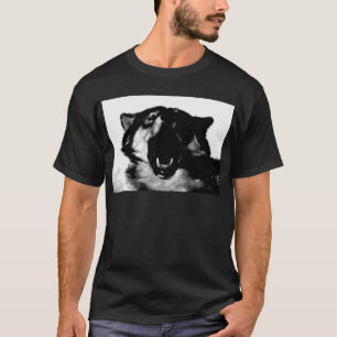 T-shirt Lobo Negro e Branco