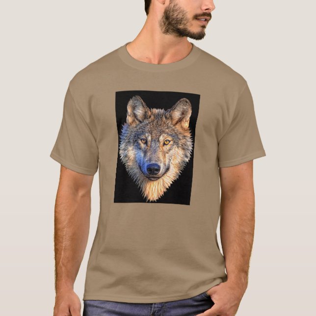 T-shirt Lobo observador (Frente)