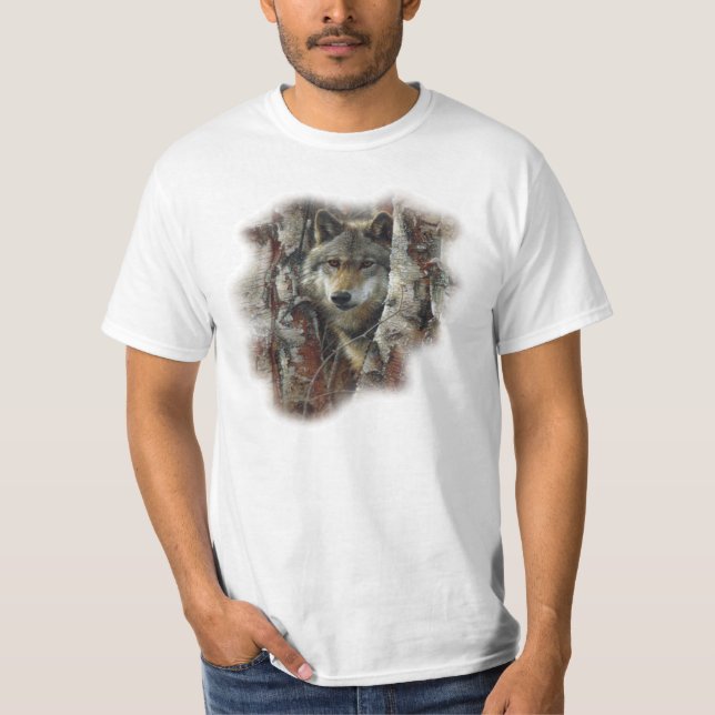T-shirt lobo solitário (Frente)