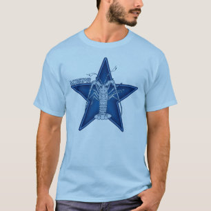 T-shirt Lobstar dois no azul
