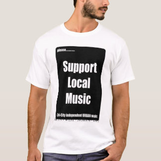 T-shirt local da música do apoio do entretenimento