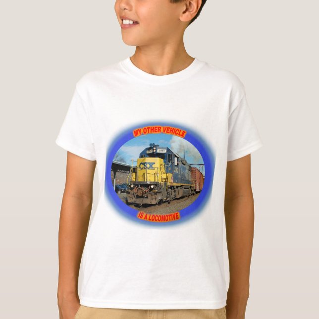 T-shirt Locomotiva de CSX (Frente)