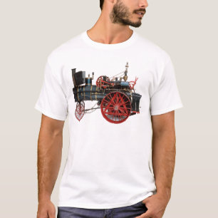T-SHIRT LOCOMOTIVA DE VAPOR DO VINTAGE