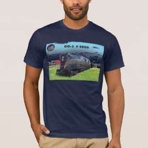 T-shirt Locomotiva GG-1 #4800 -2- da estrada de ferro de