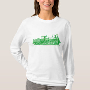 T-shirt Locomotiva - Verde-Grama