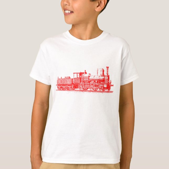 T-shirt Locomotiva - Vermelho (Frente)