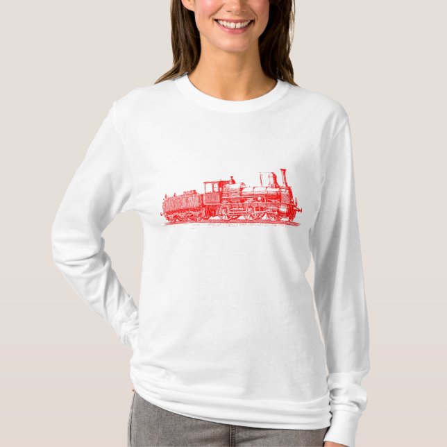 T-shirt Locomotiva - Vermelho (Frente)