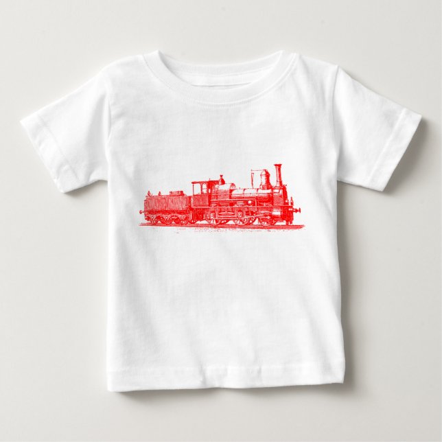 T-shirt Locomotiva - Vermelho (Frente)