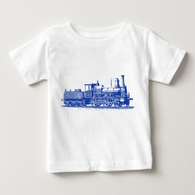 T-shirt Locomotive - Marinho azul (Frente)
