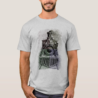 T-shirt locomotivo do trem para o pai