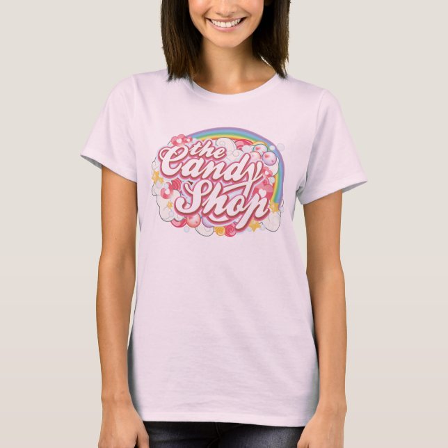 T-shirt Logotipo 2 da Candyshop (Frente)