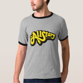 T-shirt Logotipo amarelo coletivo de AllStars no cinza