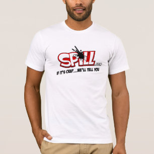 T-shirt Logotipo americano T do derramar do roupa