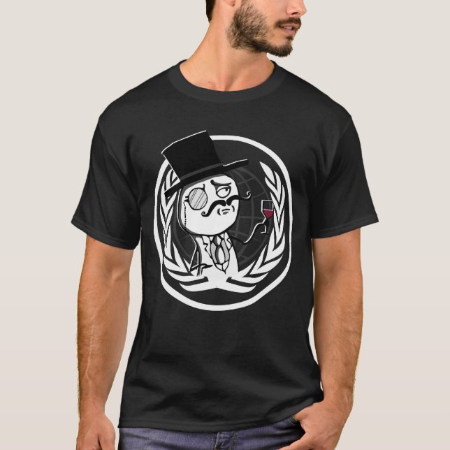 T-shirt Logotipo anónimo de LulzSec (Frente)