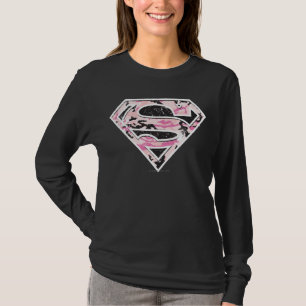 T-shirt Logotipo da Camouflage da Supergirl