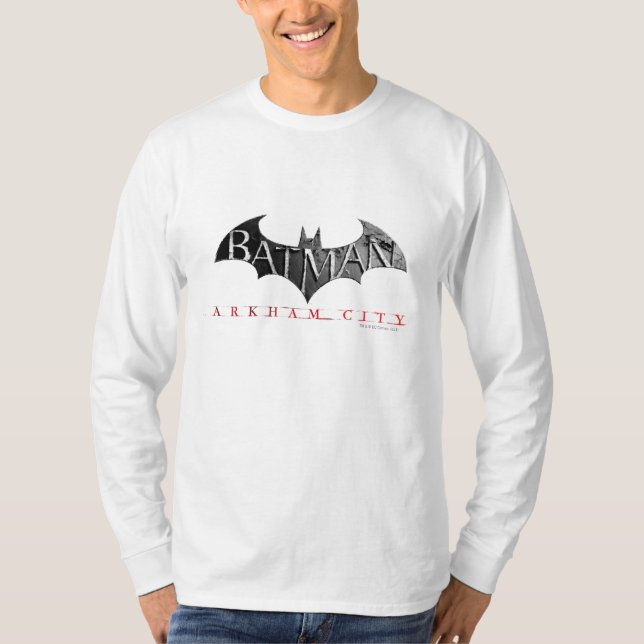 T-shirt Logotipo da cidade de Batman Arkham (Frente)