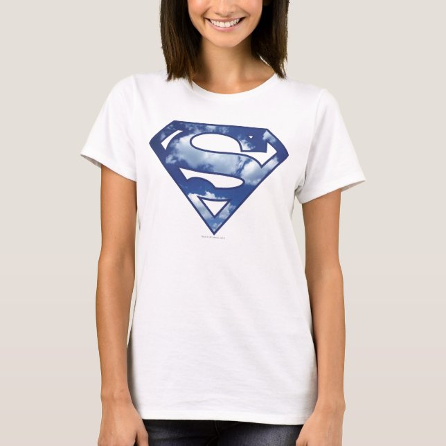 T-shirt Logotipo da Nuvem da Supergirl (Frente)