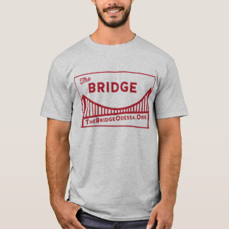 T-shirt Logotipo da ponte do retângulo com dos do Web site