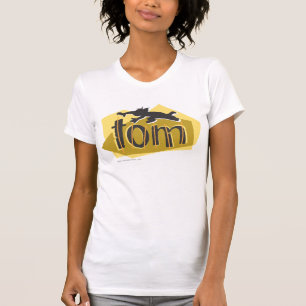 T-shirt Logotipo da silhueta de Tom