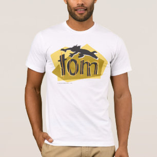 T-shirt Logotipo da silhueta de Tom
