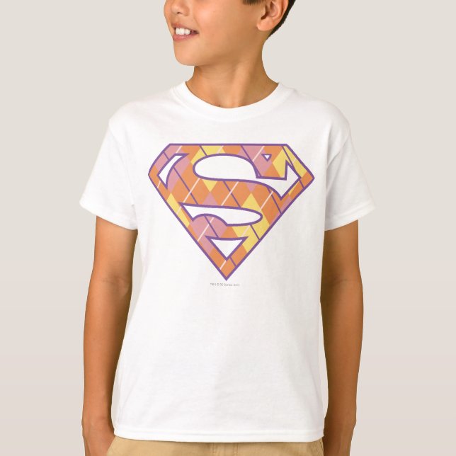 T-shirt Logotipo da Supergirl Argyle (Frente)