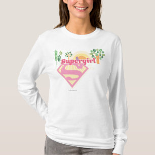 T-shirt Logotipo da Supergirl Nature