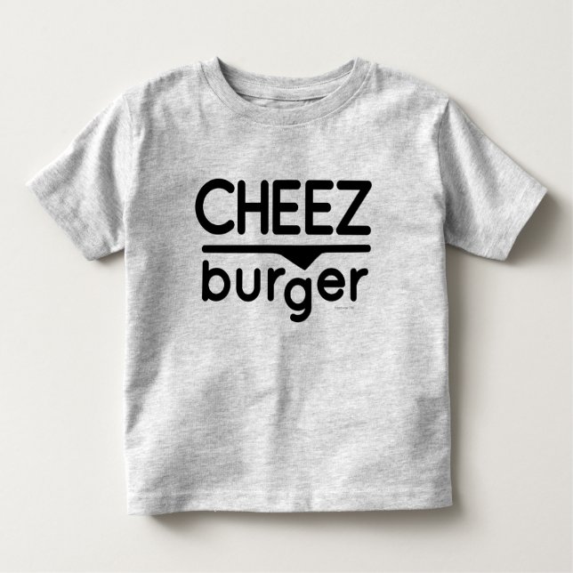 T-shirt Logotipo de Cheezburger (preto) (Frente)