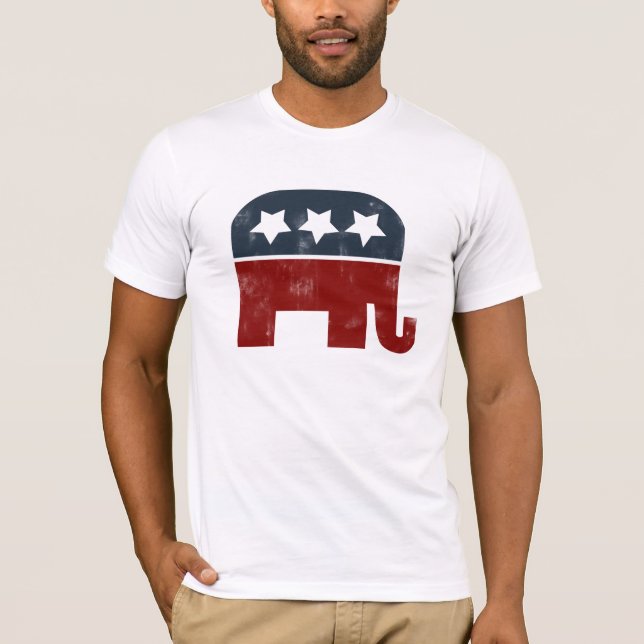 T-shirt Logotipo de elefante GOP (Frente)