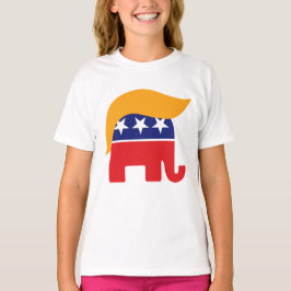 T-shirt Logotipo de elefante GOP de Donald Trump Hair