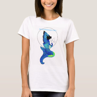 T-shirt Logotipo de Mermaid para Lua