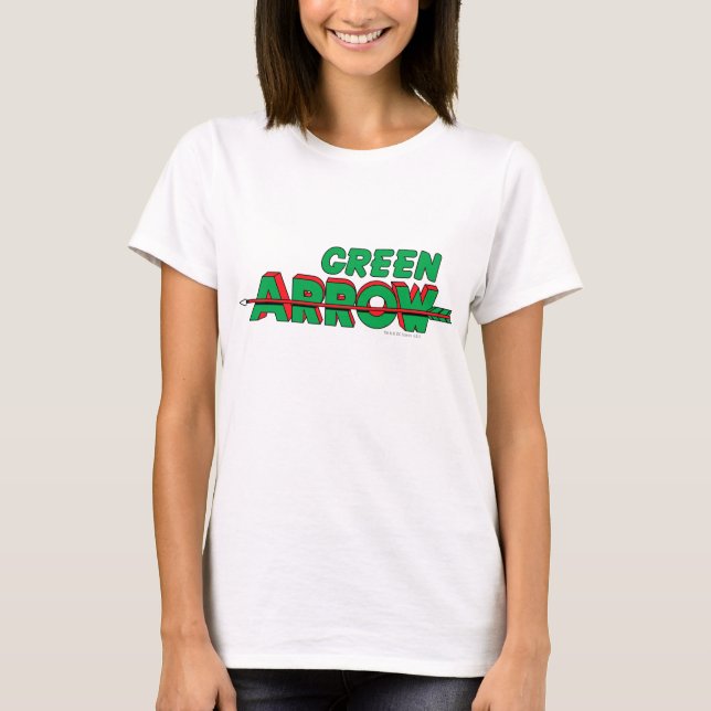 T-shirt Logotipo de seta verde 2 (Frente)