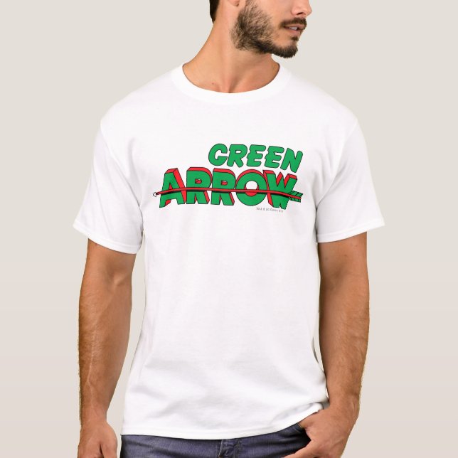 T-shirt Logotipo de seta verde 2 (Frente)