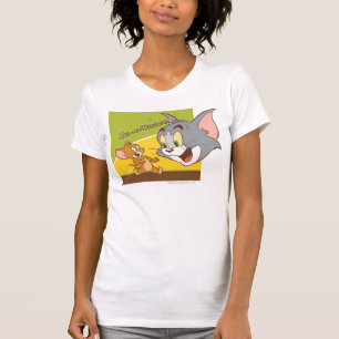 T-shirt Logotipo de Tom e de Jerry Hanna Barbera