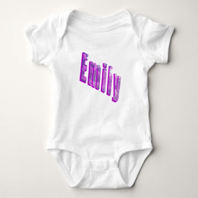 T-shirt Logotipo Dimensional da Emily (Frente)